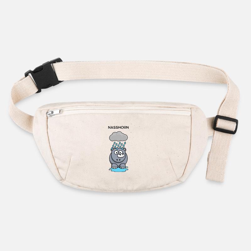 Rain Hippo Under Clouds Stanley/Stella recycled Hip Bag 