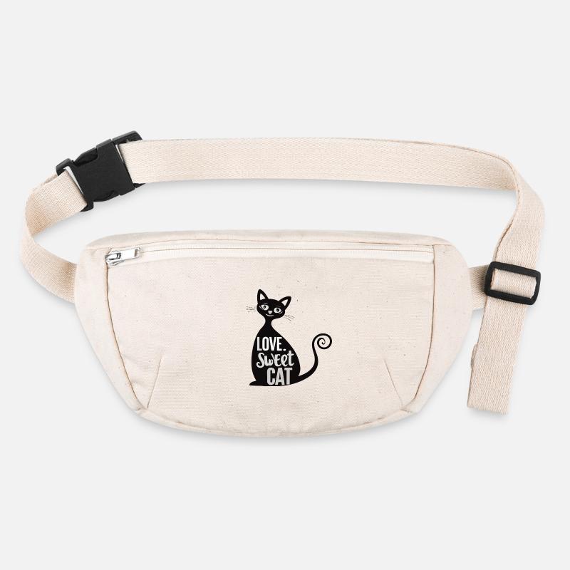 chat doux animal Sac banane recyclé Stanley/Stella