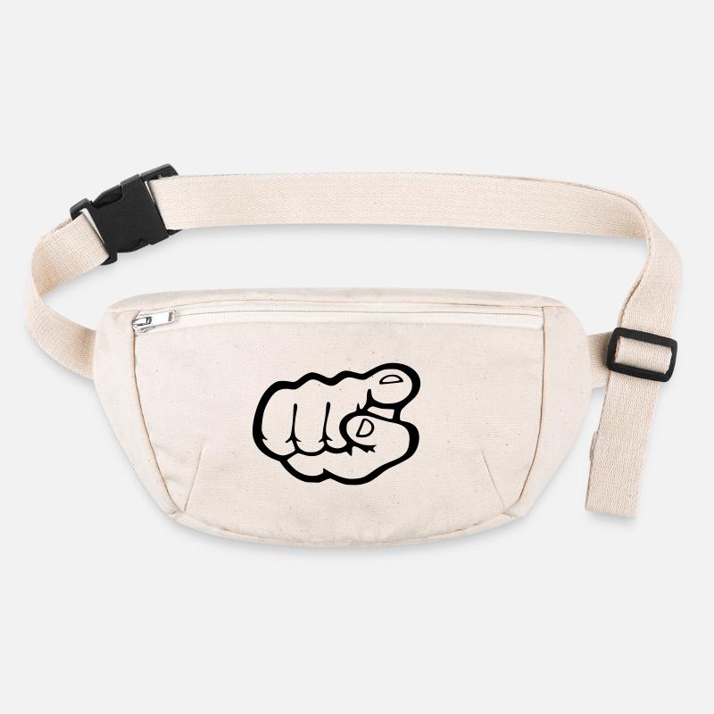 Finger Punkt - Stanley/Stella recycelte Gürteltasche - Naturweiß