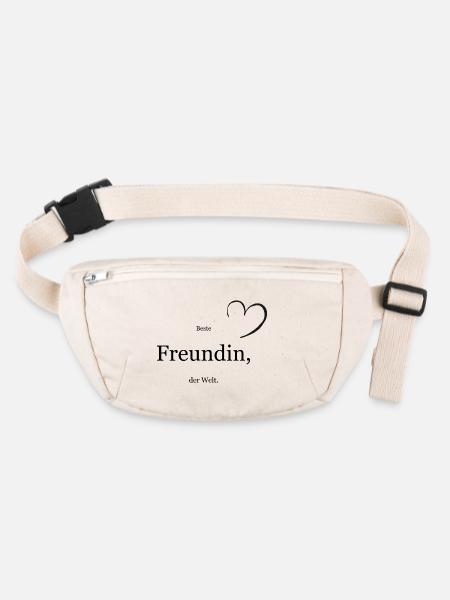 Beste Freundin - Stanley/Stella recycelte Gürteltasche - Naturweiß
