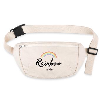 Rainbow inside - Stanley/Stella recycelte Gürteltasche - Naturweiß - Vorne