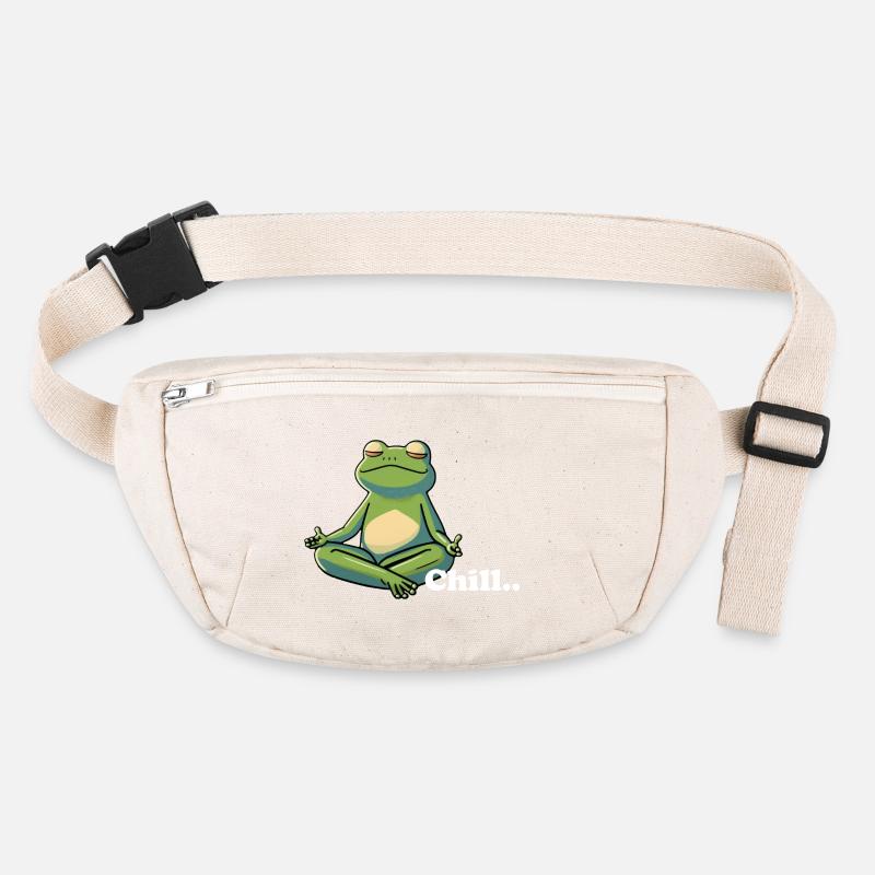 enspannter relaxed chill Frosch Stanley/Stella recycelte Gürteltasche