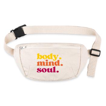 Body Mind Soul - Pour tous les « in tune makers » - Sac banane recyclé Stanley/Stella - blanc naturel - Devant