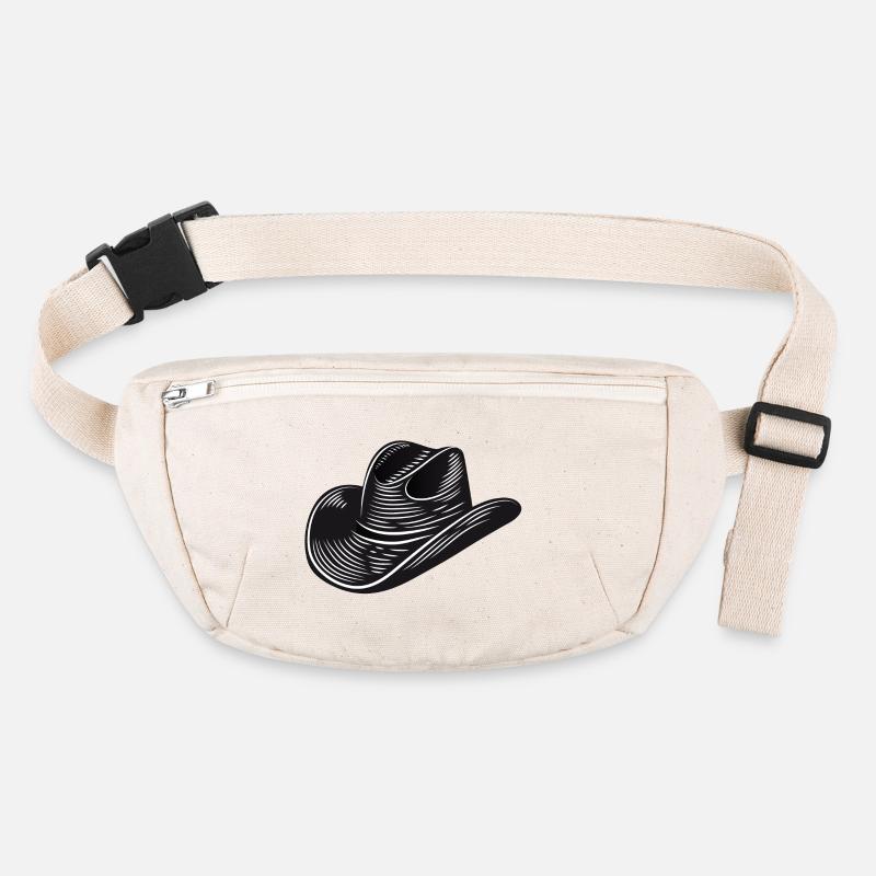 black cowboy hat,western hat vector illustration style Stanley/Stella recycled Hip Bag 