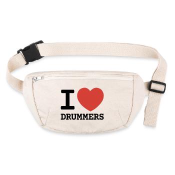 I love drummers - Stanley/Stella recycled Hip Bag  - natural - Front