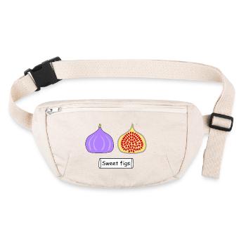 Sweet figs - Stanley/Stella recycled Hip Bag  - natural - Front