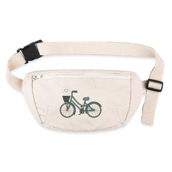 Vélo rétro - Sac banane recyclé Stanley/Stella - blanc naturel - Devant