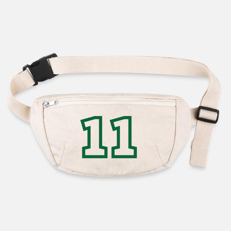 Numéro 11 sport vert Sac banane recyclé Stanley/Stella