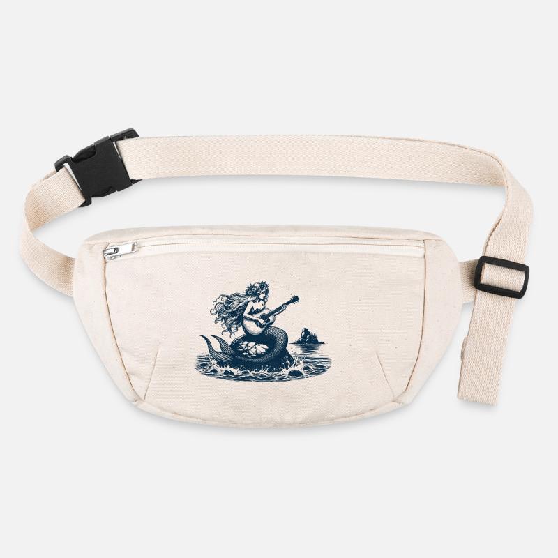 Mermaid Playing Guitar Stanley/Stella recycled Hip Bag 