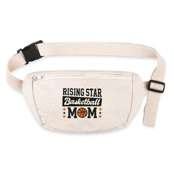 Basketball Mama eines aufstrebenden Stars - Stanley/Stella recycelte Gürteltasche - Naturweiß - Vorne