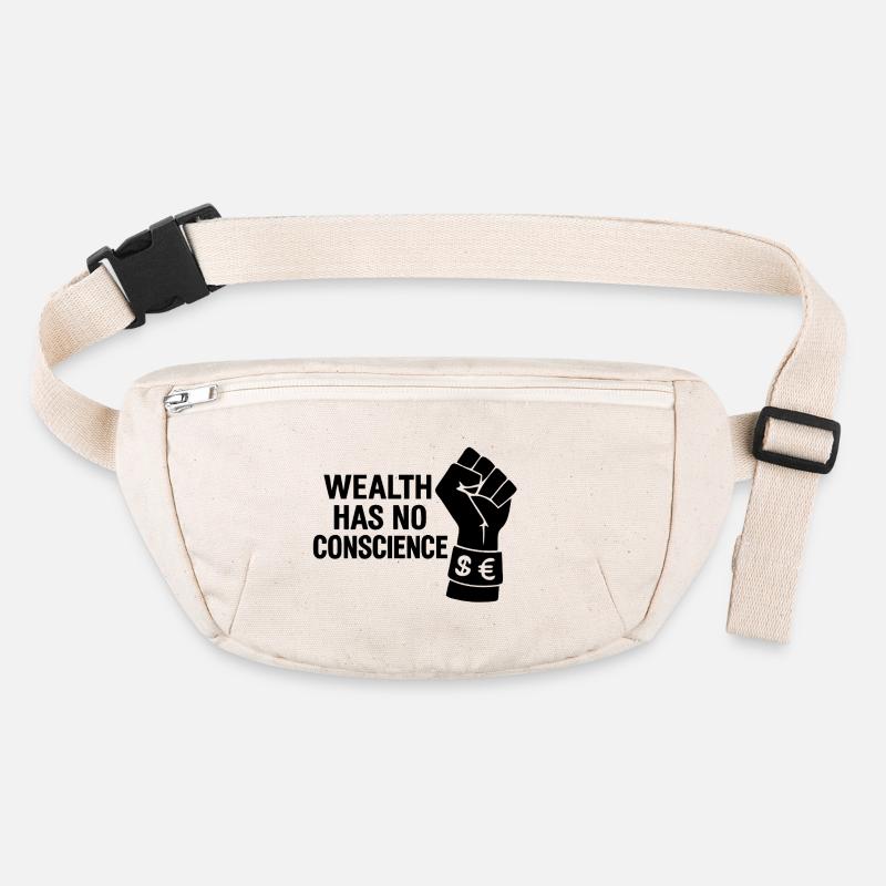 Wealth has no conscience Stanley/Stella recycled Hip Bag 