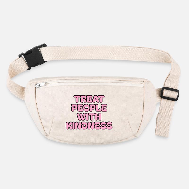 Be Kind Zitat - Behandle Menschen mit Freundlichkeit - rosa Stanley/Stella recycelte Gürteltasche