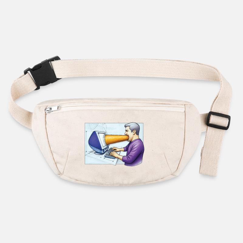 COMPUTER ADDICT MAN – Geek & Science-Fiction Stanley/Stella recycelte Gürteltasche