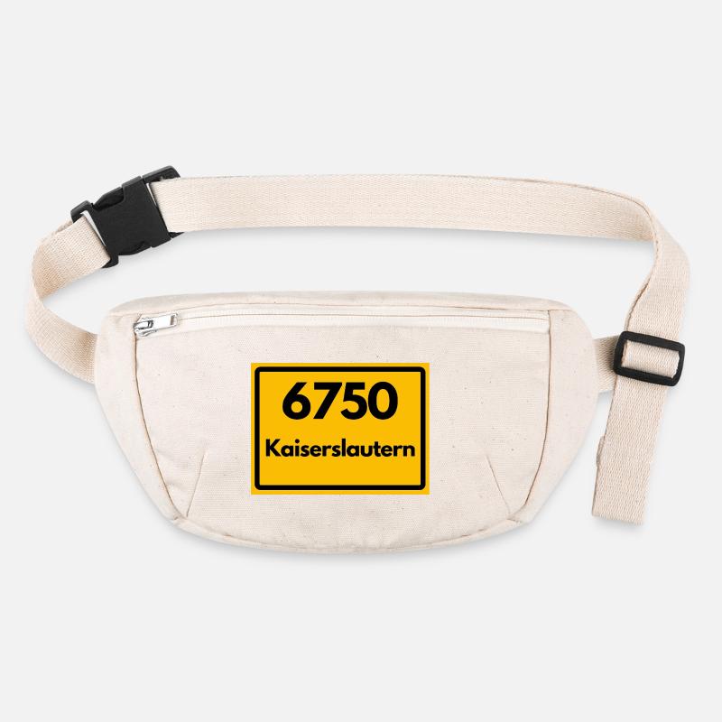 ALTE POSTLEITZAHL PLZ RETRO 6750 KAISERSLAUTERN  Stanley/Stella recycelte Gürteltasche