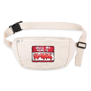 First Name Amber - Stanley/Stella recycled Hip Bag  - natural - Front