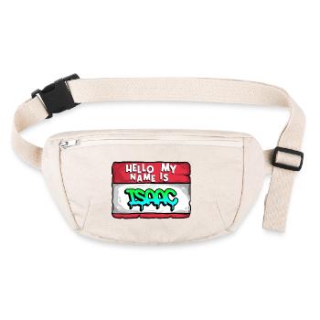 First Name Isaac - Stanley/Stella recycled Hip Bag  - natural - Front