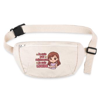 Je suis pas prétentieuse – kawaii fille lucide - Sac banane recyclé Stanley/Stella - blanc naturel - Devant