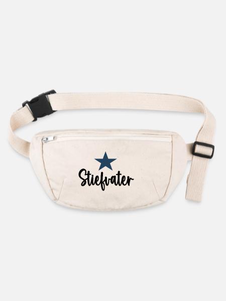 Stiefvater Stiefpapa Stief Papa Vater Dad - Stanley/Stella recycelte Gürteltasche - Naturweiß - Vorne