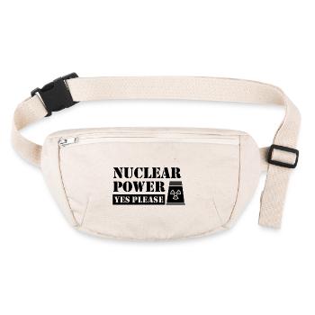 Kernenergie Ja Bitte - Pro Saubere Energie - Stanley/Stella recycelte Gürteltasche - Naturweiß - Vorne