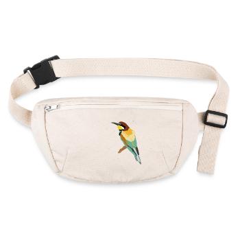 Bee-eater illustration - Stanley/Stella recycled Hip Bag  - natural - Front