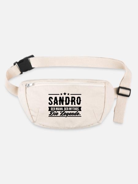 Man Myth Legend Sandro - Stanley/Stella recycled Hip Bag  - natural - Front