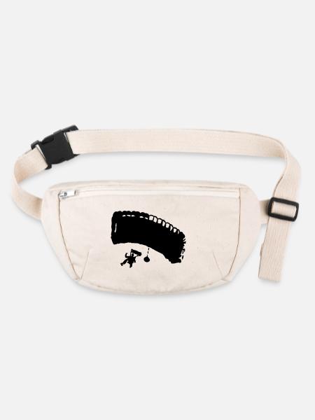 fallschirm_8 - Stanley/Stella recycled Hip Bag  - natural - Front