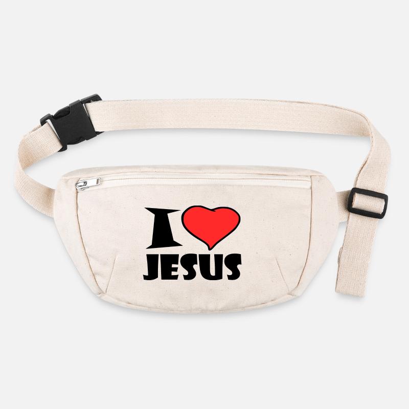 I Love Jesus Stanley/Stella recycelte Gürteltasche