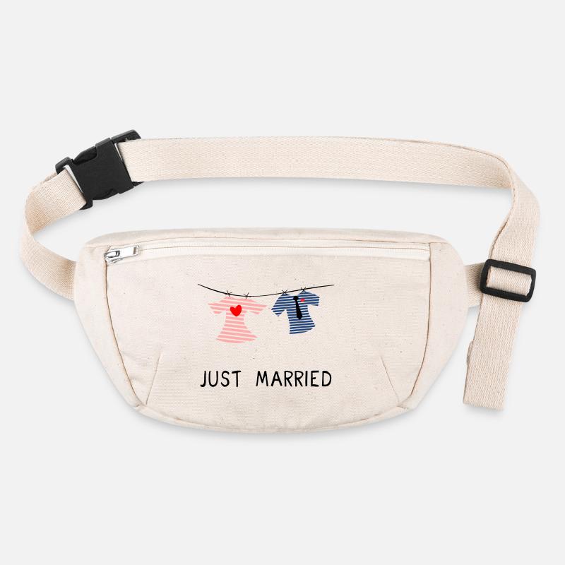 JUST MARRIED. MARRIED. ES LEBE DIE EHE Stanley/Stella recycelte Gürteltasche