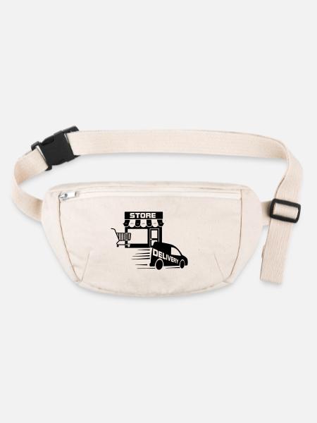 Online store and delivery with - Stanley/Stella recycled Hip Bag  - natural - Front
