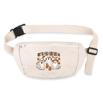 Halloween laisse aller les goules - Sac banane recyclé Stanley/Stella - blanc naturel - Devant