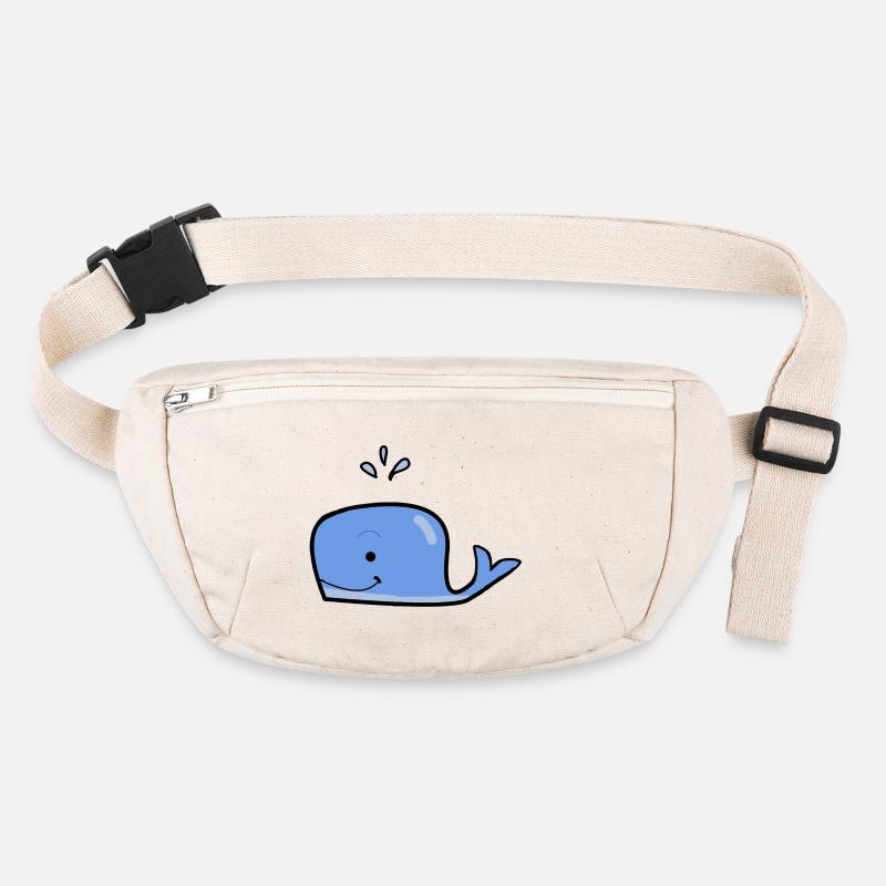 Baleine bleue mignonne Sac banane recyclé Stanley/Stella