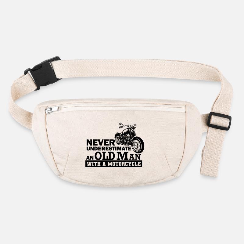 Funny Motorcycle Saying Stanley/Stella recycled Hip Bag 