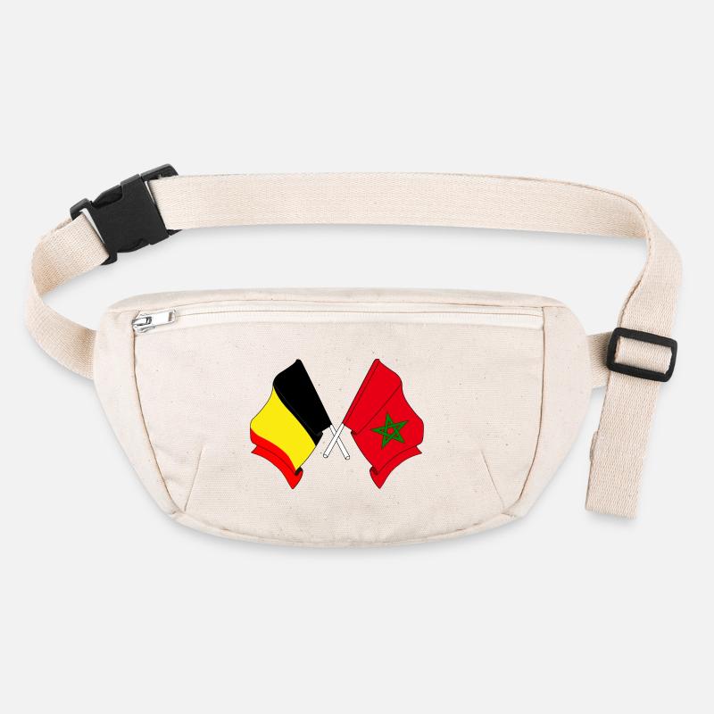 Drapeau de la Belgique, drapeau du Maroc Sac banane recyclé Stanley/Stella