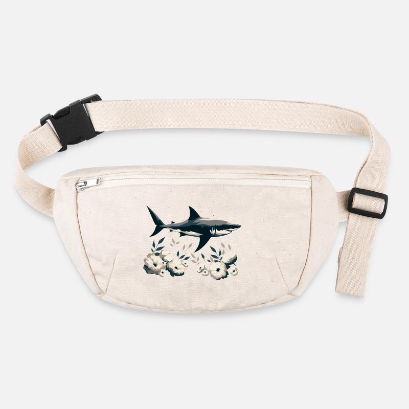 Requin avec des fleurs Sac banane recyclé Stanley/Stella