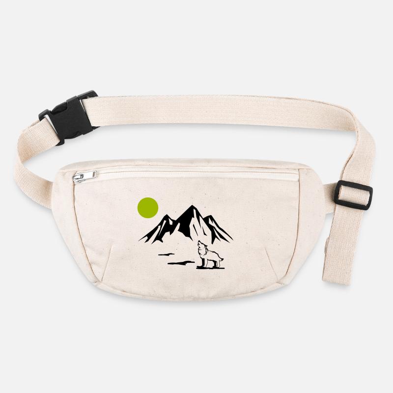Wolf Full Moon Stanley/Stella recycled Hip Bag 