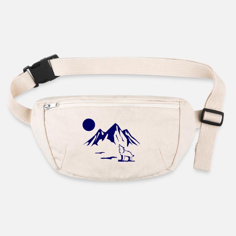 Wolf Full Moon Stanley/Stella recycled Hip Bag 
