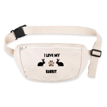 Rabbit - Stanley/Stella recycelte Gürteltasche - Naturweiß - Vorne