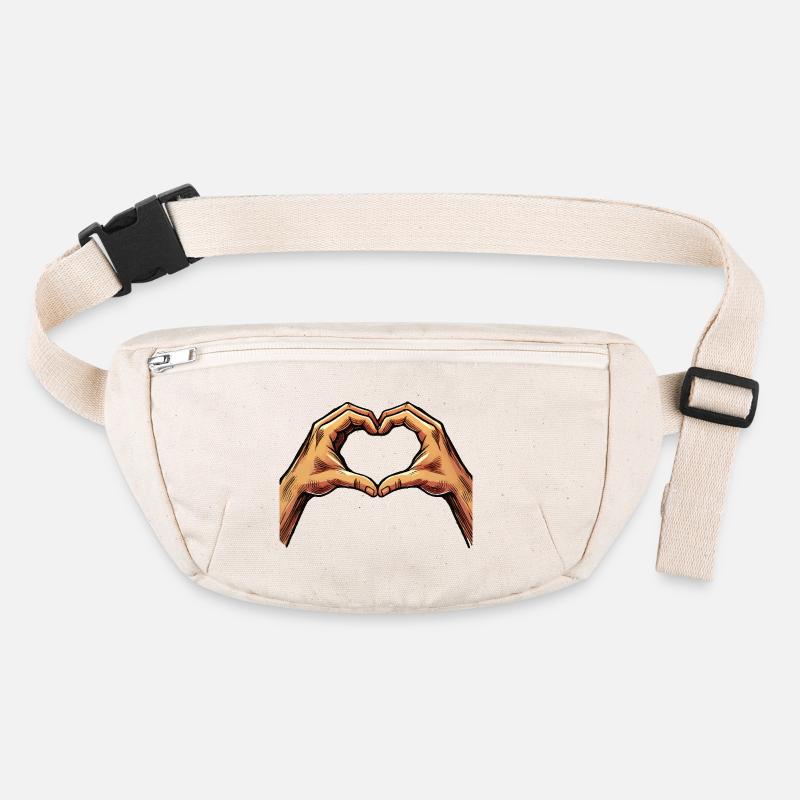 hand herz Stanley/Stella recycelte Gürteltasche