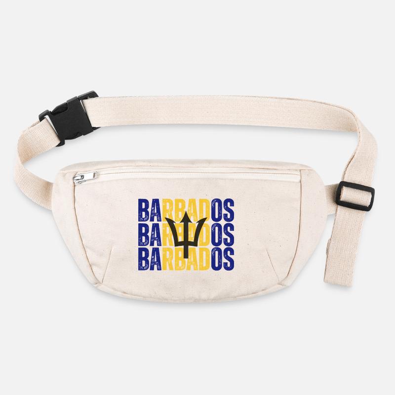 Drapeau de la Barbade, fierté barbadienne Sac banane recyclé Stanley/Stella