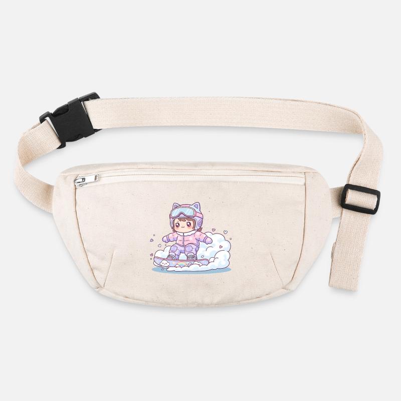 Kawaii Snowboard Fille Arc-en-ciel Mignon Sac banane recyclé Stanley/Stella