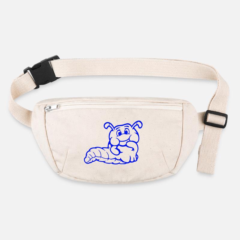 Caterpillar Worm Shy Friendly Curious Looking Stanley/Stella recycled Hip Bag 