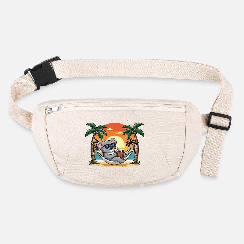 Lustiger Koala im Strand-Hängematten-Sommerurlaub Stanley/Stella recycelte Gürteltasche
