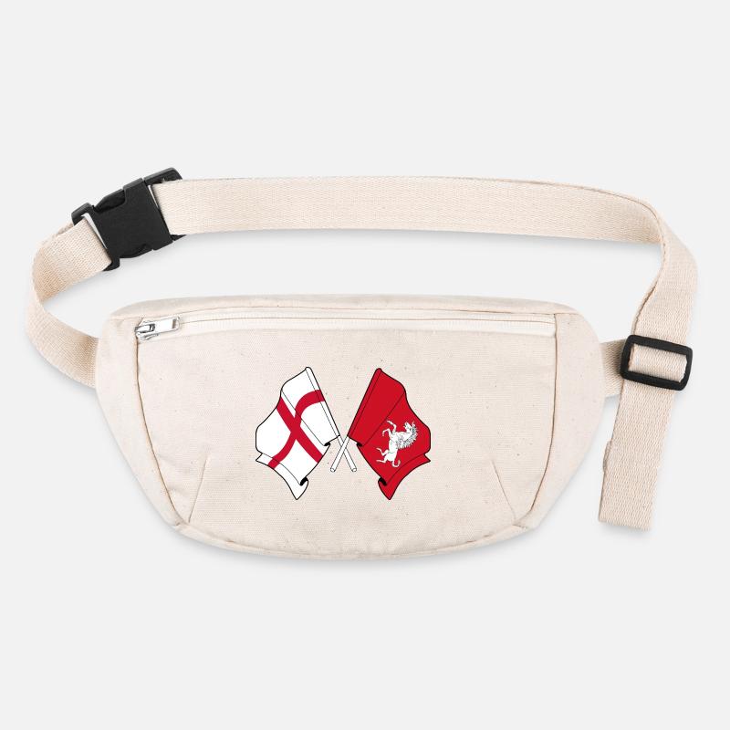 Kent Crossed with England Flag Stanley/Stella recycled Hip Bag 