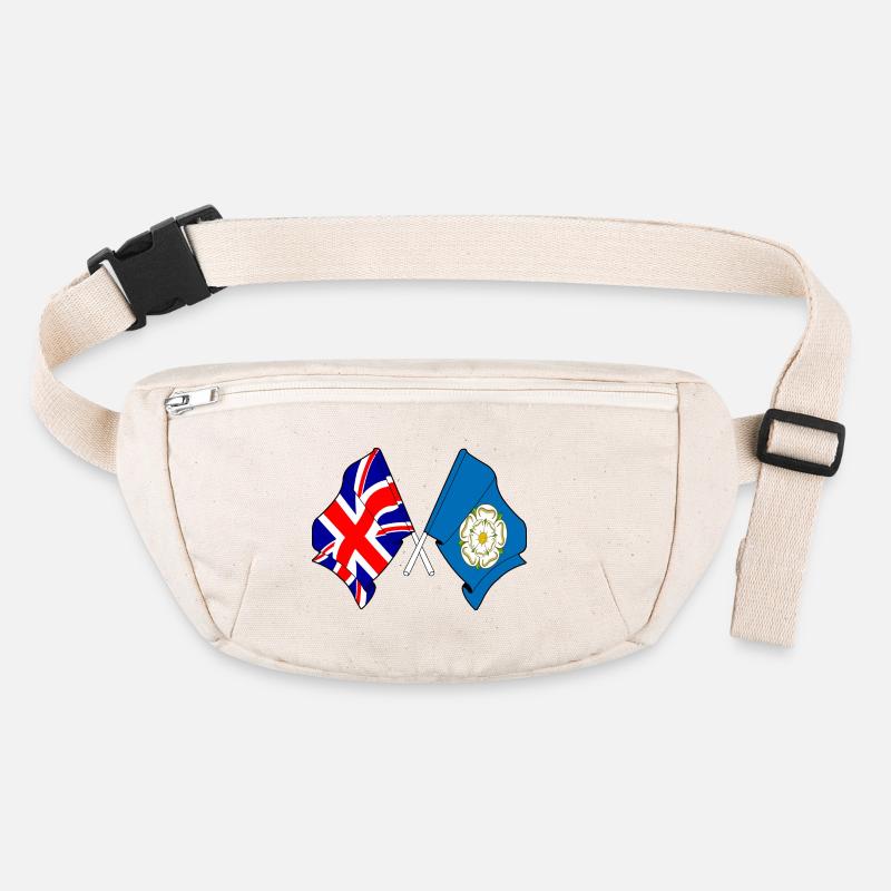 Yorkshire flag + Great Britain Stanley/Stella recycled Hip Bag 