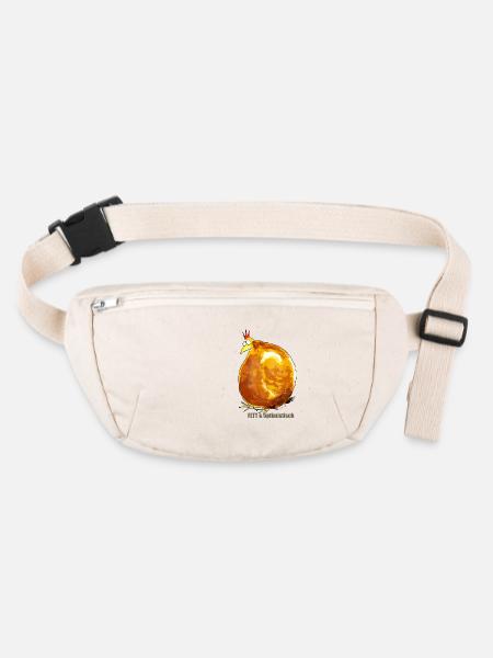 Fett & Optimistisch - Stanley/Stella recycelte Gürteltasche - Naturweiß - Vorne