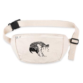 perroquet - Sac banane recyclé Stanley/Stella - blanc naturel - Devant