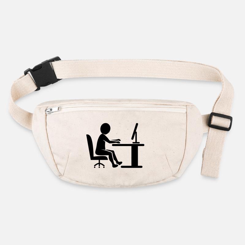 Icon desk work / black and white Stanley/Stella recycled Hip Bag 