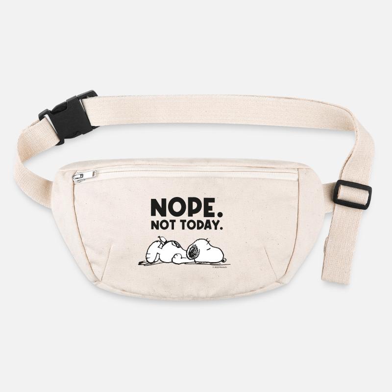 Peanuts Snoopy Nope Not Today - Stanley/Stella recycled Hip Bag  - natural