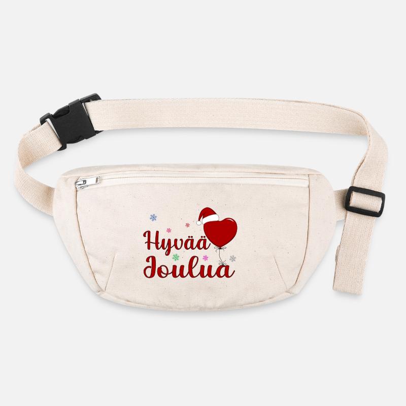 Hyvää Joulua Finnland - Stanley/Stella recycelte Gürteltasche - Naturweiß