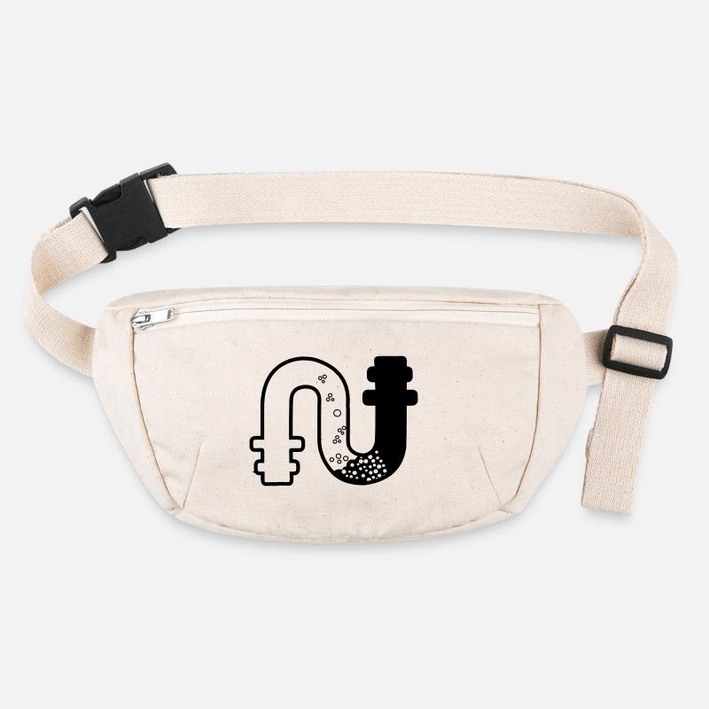 Transparent clogged sewage pipe gooseneck Stanley/Stella recycled Hip Bag 